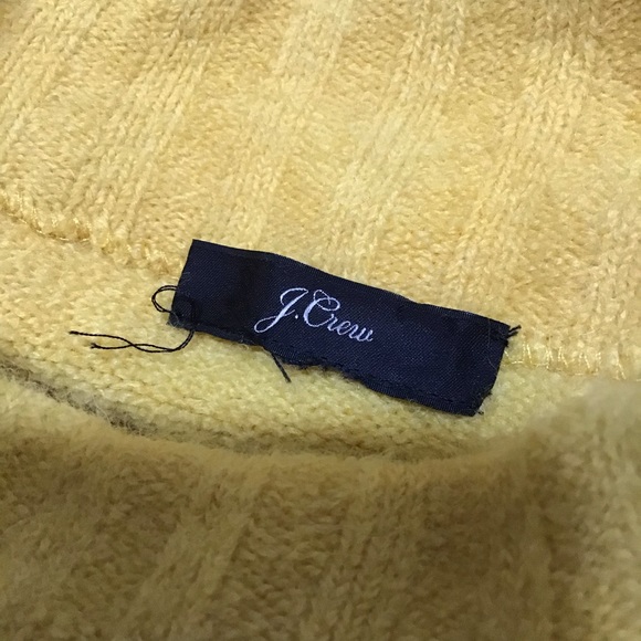 J. Crew mustard yellow mock neck soft sweater - Picture 5 of 6